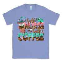 Colony Blue half nurse half coffee Classic Tee - texasbilliewilder
