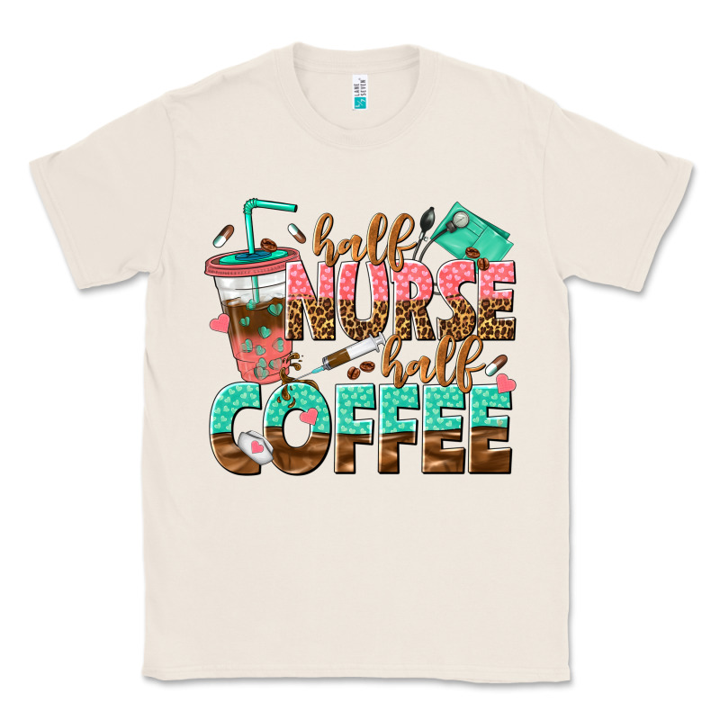 Half Nurse Half Coffee Classic Tee by texasbilliewilder | Teevron