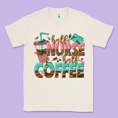 Half Nurse Half Coffee Classic Tee Designed By Texasbilliewilder