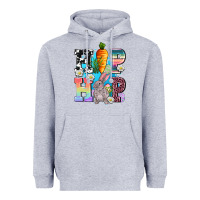Heather Grey hip hop easter rabbit Heavyweight Hoodie - AdoDesignShop