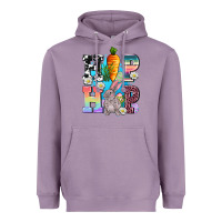 Lavender hip hop easter rabbit Heavyweight Hoodie - AdoDesignShop
