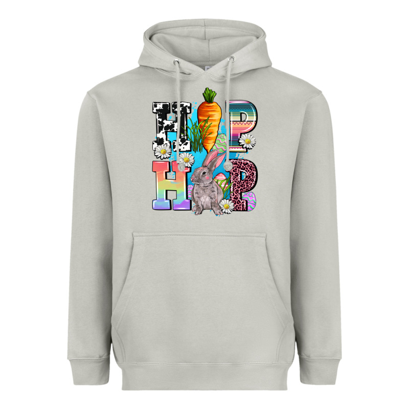 Hip Hop Easter Rabbit Heavyweight Hoodie by AdoDesignShop | Teevron