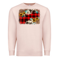 Pale Pink christmas background Premium Sweatshirt - JahusDesignShop