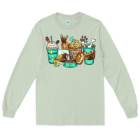 Matcha french bulldog coffee cups Long Sleeve Tee - Zillion Design Studio