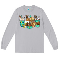 Moon Dust french bulldog coffee cups Long Sleeve Tee - Zillion Design Studio