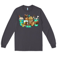 Smoke french bulldog coffee cups Long Sleeve Tee - Zillion Design Studio