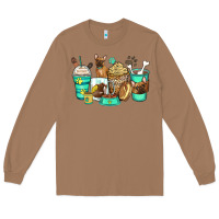 Toasted Coconut french bulldog coffee cups Long Sleeve Tee - Zillion Design Studio