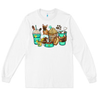 White french bulldog coffee cups Long Sleeve Tee - Zillion Design Studio