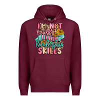 Burgundy i'm not bossy i just have leadership skills Premium Hoodie - MaliasSmallBusiness