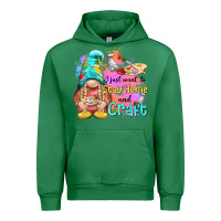 Emerald i just want stay home and craft Urban Hoodie - NancyCooperArtShop