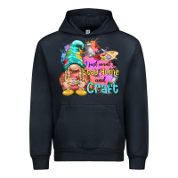 Navy i just want stay home and craft Urban Hoodie - NancyCooperArtShop
