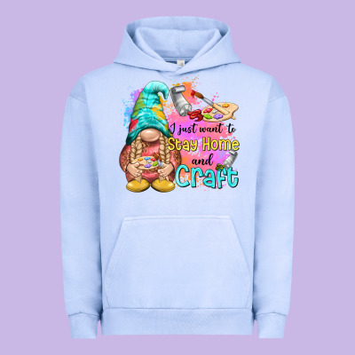 I Just Want Stay Home And Craft Urban Hoodie Designed By Nancycooperartshop