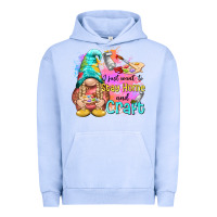Pigment Grape Ice i just want stay home and craft Urban Hoodie - NancyCooperArtShop