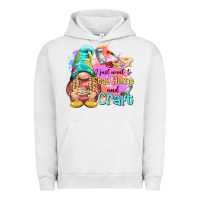 Pigment Lunar Rock i just want stay home and craft Urban Hoodie - NancyCooperArtShop