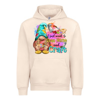 Sandshell i just want stay home and craft Urban Hoodie - NancyCooperArtShop