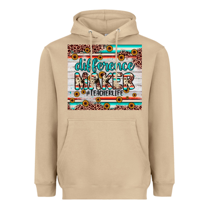 Difference Maker Heavyweight Hoodie by JahusDesignShop | Teevron