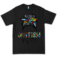 Black autism mom Premium Tee - CowhideDigitalArt
