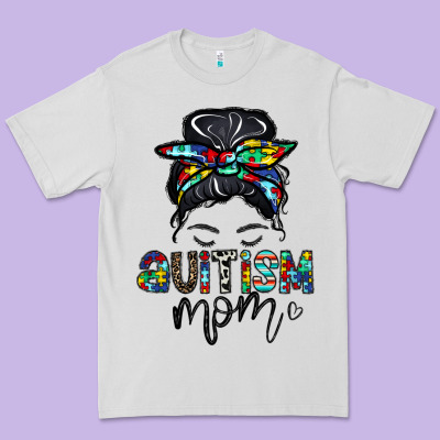 Autism Mom Premium Tee Designed By Cowhidedigitalart