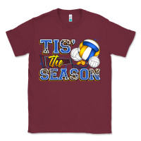 Burgundy tis' the season volleyball Classic Tee - Zillion Design Studio