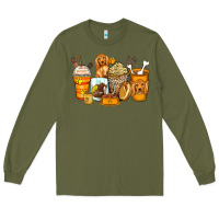 Army Green cocker spaniel coffee cups Long Sleeve Tee - Zillion Design Studio