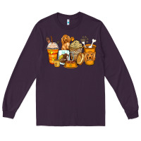 Plum cocker spaniel coffee cups Long Sleeve Tee - Zillion Design Studio