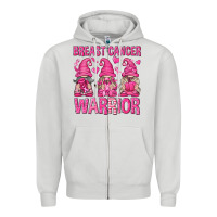 Dove Grey Breast Cancer Warrior Gnomes Zipper Hoodie - texasbilliewilder