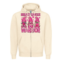 Sandshell Breast Cancer Warrior Gnomes Zipper Hoodie - texasbilliewilder