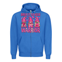 True Royal Breast Cancer Warrior Gnomes Zipper Hoodie - texasbilliewilder