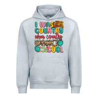Heather Grey i was country when country wasnt cool Urban Hoodie - MaliasSmallBusiness