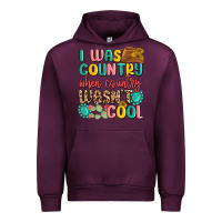 Mauve Wine i was country when country wasnt cool Urban Hoodie - MaliasSmallBusiness