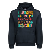 Navy i was country when country wasnt cool Urban Hoodie - MaliasSmallBusiness