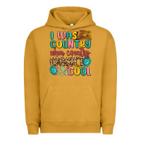 Pigment Peanut Butter i was country when country wasnt cool Urban Hoodie - MaliasSmallBusiness