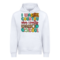 White i was country when country wasnt cool Urban Hoodie - MaliasSmallBusiness