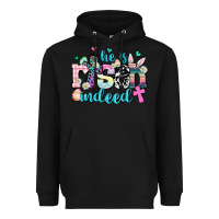 Black he is risen indeed Heavyweight Hoodie - AdoDesignShop