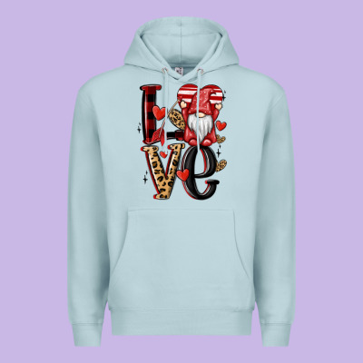 Love Gnome Premium Hoodie Designed By Maliassmallbusiness