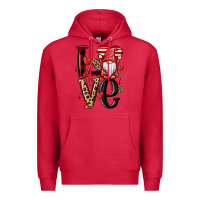Cardinal love gnome Premium Hoodie - MaliasSmallBusiness
