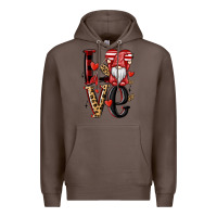Coffee love gnome Premium Hoodie - MaliasSmallBusiness