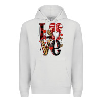 Dove Grey love gnome Premium Hoodie - MaliasSmallBusiness