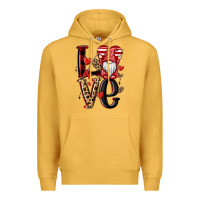 Mustard love gnome Premium Hoodie - MaliasSmallBusiness