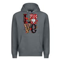 Rock love gnome Premium Hoodie - MaliasSmallBusiness