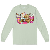 Matcha Chihuahua coffee cups Long Sleeve Tee - Zillion Design Studio