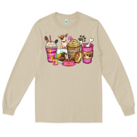 Mushroom Chihuahua coffee cups Long Sleeve Tee - Zillion Design Studio