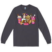 Smoke Chihuahua coffee cups Long Sleeve Tee - Zillion Design Studio