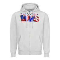 Dove Grey love 4th of july Zipper Hoodie - Zillion Design Studio