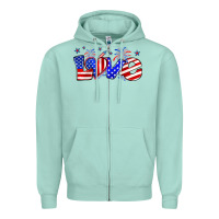 Seafoam love 4th of july Zipper Hoodie - Zillion Design Studio