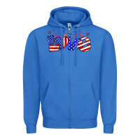 True Royal love 4th of july Zipper Hoodie - Zillion Design Studio
