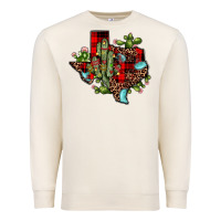Sandshell cactus christmas texas map Premium Sweatshirt - JahusDesignShop