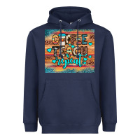 Navy coffee teach repeat Heavyweight Hoodie - JahusDesignShop