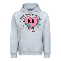 Heather Grey only heart eyes for you Urban Hoodie - MaliasSmallBusiness