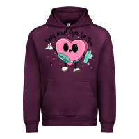 Mauve Wine only heart eyes for you Urban Hoodie - MaliasSmallBusiness